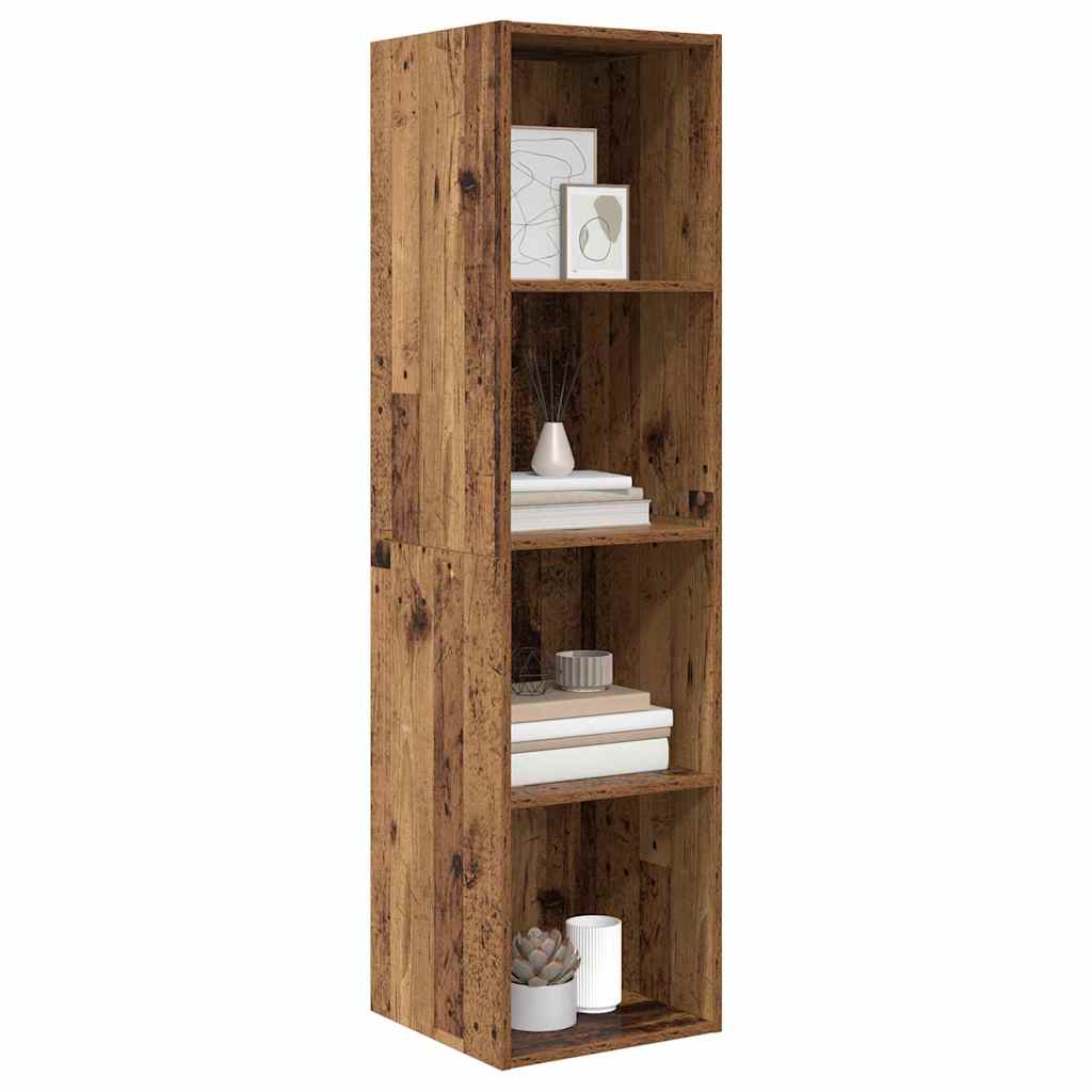 Væghængt TV-skab Gammelt træ 37 x 37 x 142.5 cm Konstrueret træ