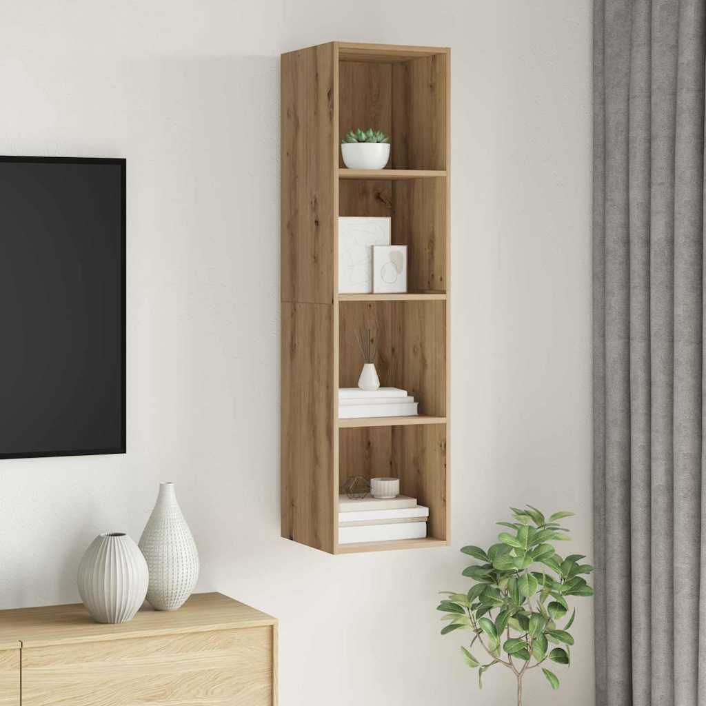 Væghængt TV-skab artisan eg 37 x 37 x 142.5 cm Konstrueret træ