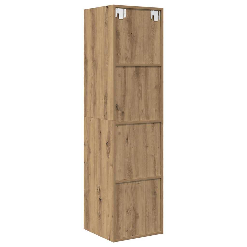 Væghængt TV-skab artisan eg 37 x 37 x 142.5 cm Konstrueret træ