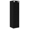 Væghængt TV-skab Sort eg 37 x 37 x 142.5 cm Konstrueret træ