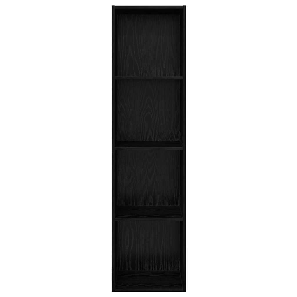 Væghængt TV-skab Sort eg 37 x 37 x 142.5 cm Konstrueret træ