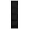 Væghængt TV-skab Sort eg 37 x 37 x 142.5 cm Konstrueret træ