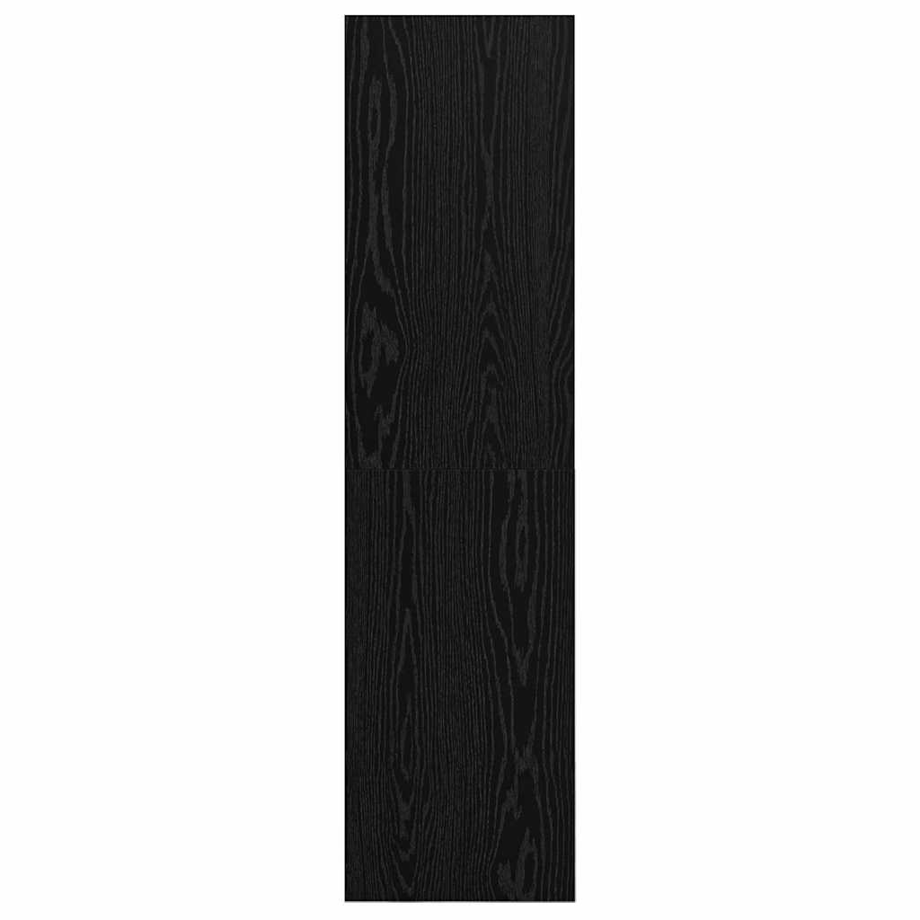 Væghængt TV-skab Sort eg 37 x 37 x 142.5 cm Konstrueret træ