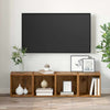 TV-skab 4 pcs Brun 37 x 35 x 37 cm Konstrueret træ