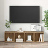 TV-skab 2 pcs Brun 37 x 35 x 37 cm Konstrueret træ