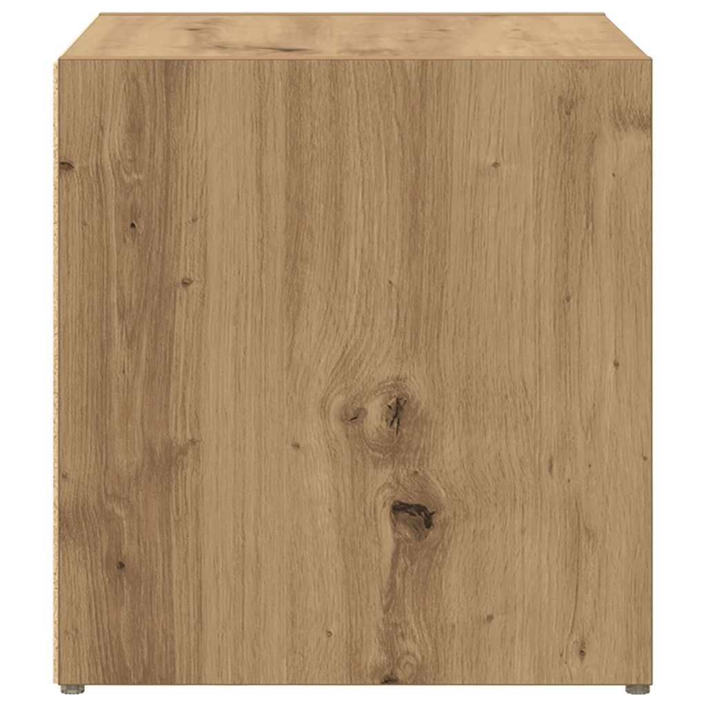 TV-skab 4 pcs Brun 37 x 35 x 37 cm Konstrueret træ