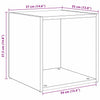 TV-skab 4 pcs Brun 37 x 35 x 37 cm Konstrueret træ