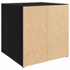 TV-skab 2 pcs Sort 37 x 35 x 37 cm Konstrueret træ