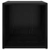 TV-skab 2 pcs Sort 37 x 35 x 37 cm Konstrueret træ