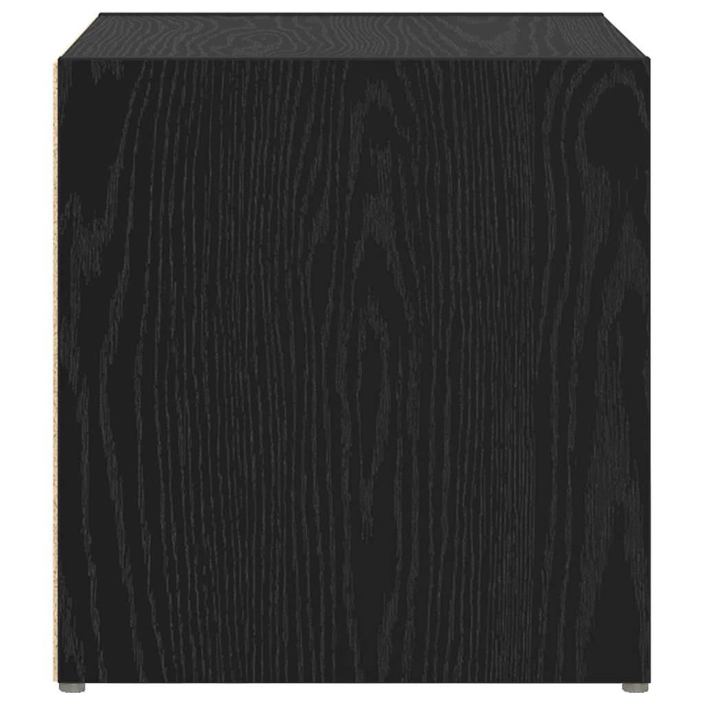 TV-skab 2 pcs Sort 37 x 35 x 37 cm Konstrueret træ