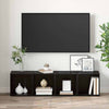 TV-skab 4 pcs Sort 37 x 35 x 37 cm Konstrueret træ