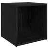 TV-skab 4 pcs Sort 37 x 35 x 37 cm Konstrueret træ