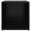 TV-skab 4 pcs Sort 37 x 35 x 37 cm Konstrueret træ