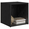 TV-skab 4 pcs Sort 37 x 35 x 37 cm Konstrueret træ