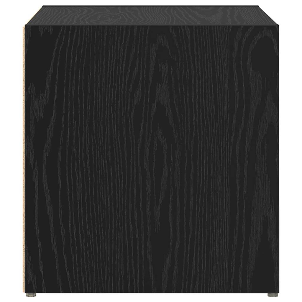 TV-skab 4 pcs Sort 37 x 35 x 37 cm Konstrueret træ