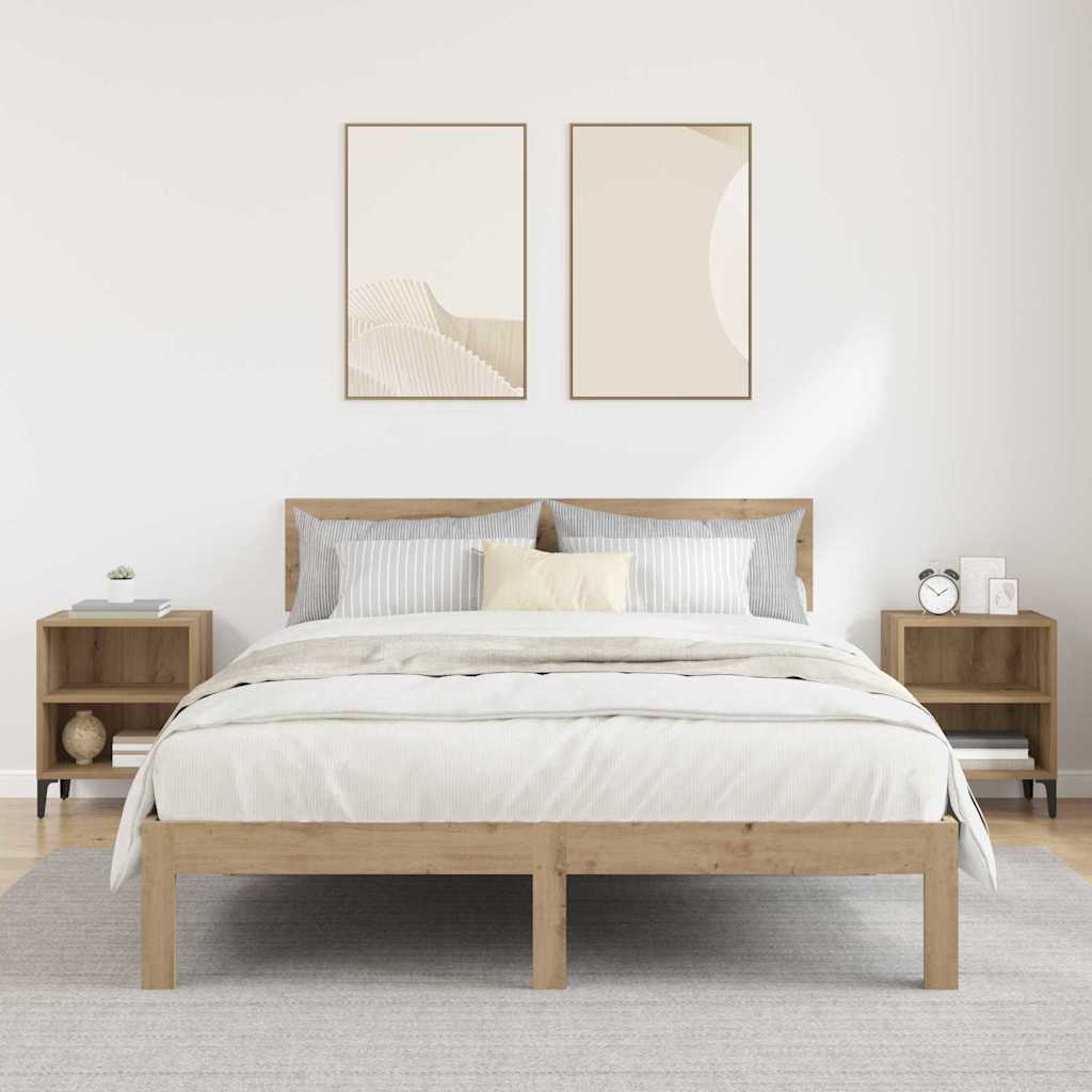 Natskab 2 pcs artisan eg 40 x 30 x 50 cm Konstrueret træ
