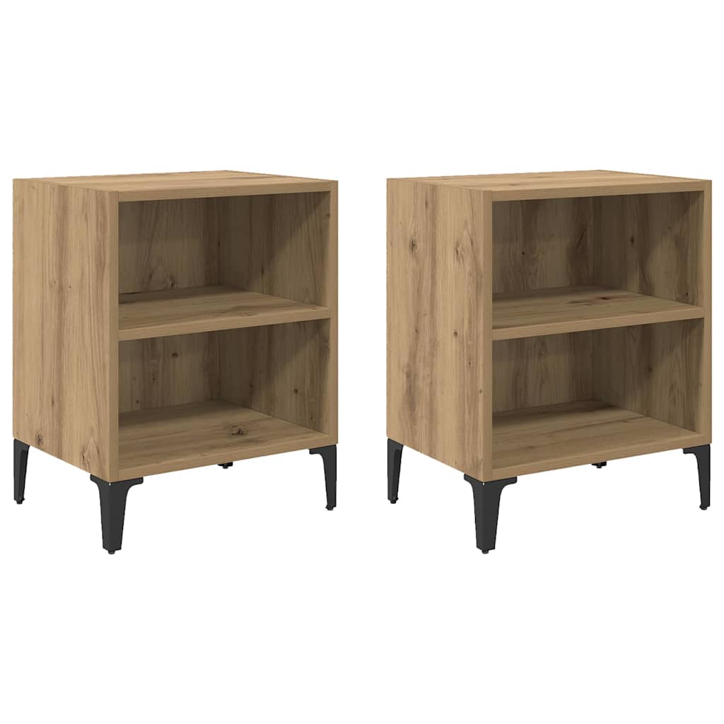 Natskab 2 pcs artisan eg 40 x 30 x 50 cm Konstrueret træ