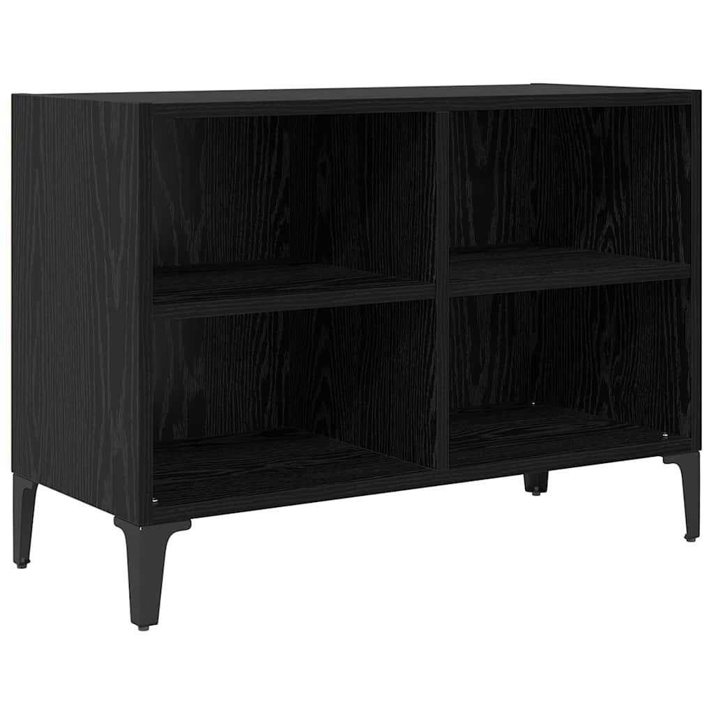 TV-skab Sort 69.5 x 30 x 50 cm Konstrueret træ
