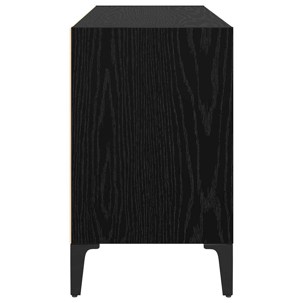 TV-skab Sort 69.5 x 30 x 50 cm Konstrueret træ