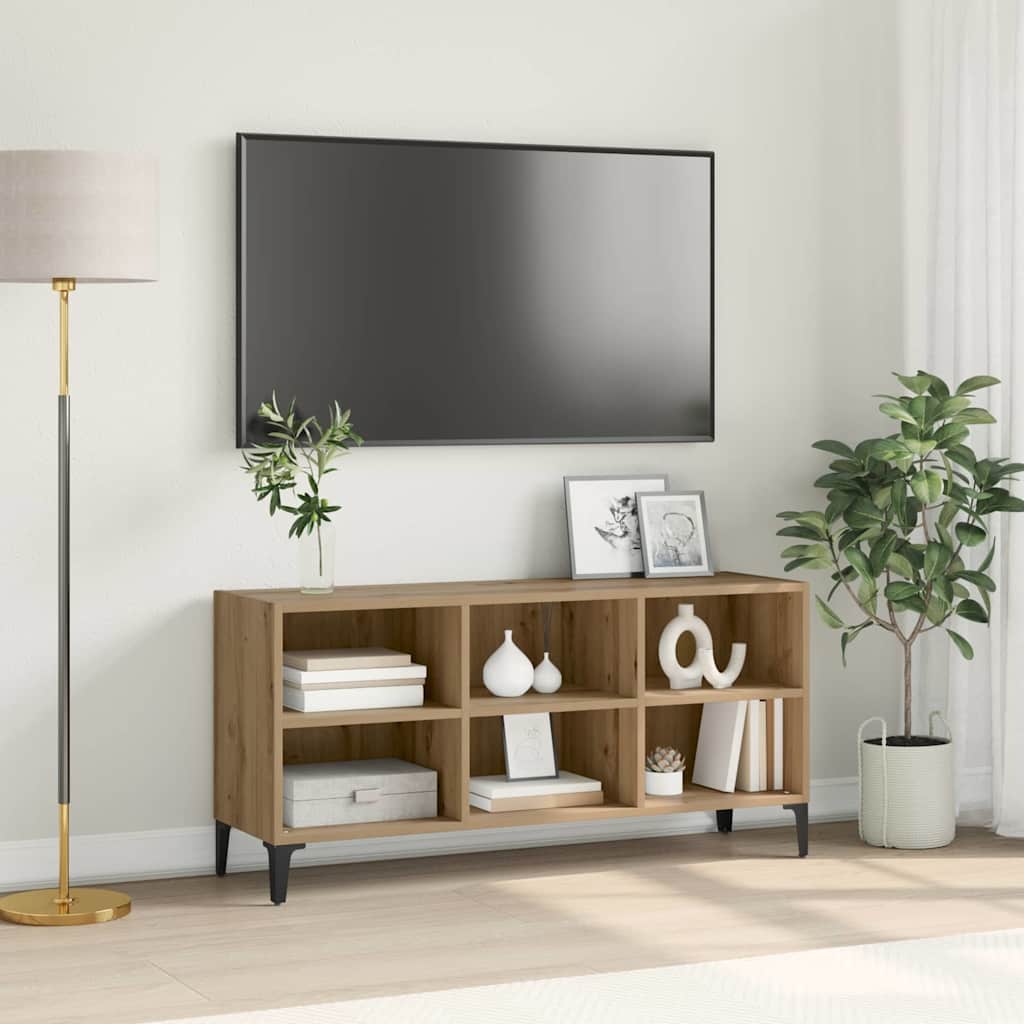 TV-skab Brun 69.5 x 30 x 50 cm Konstrueret træ