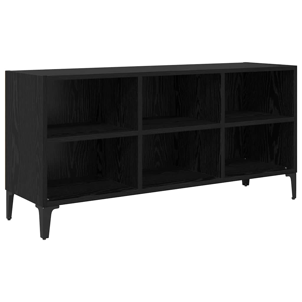 TV-skab Sort 69.5 x 30 x 50 cm Konstrueret træ