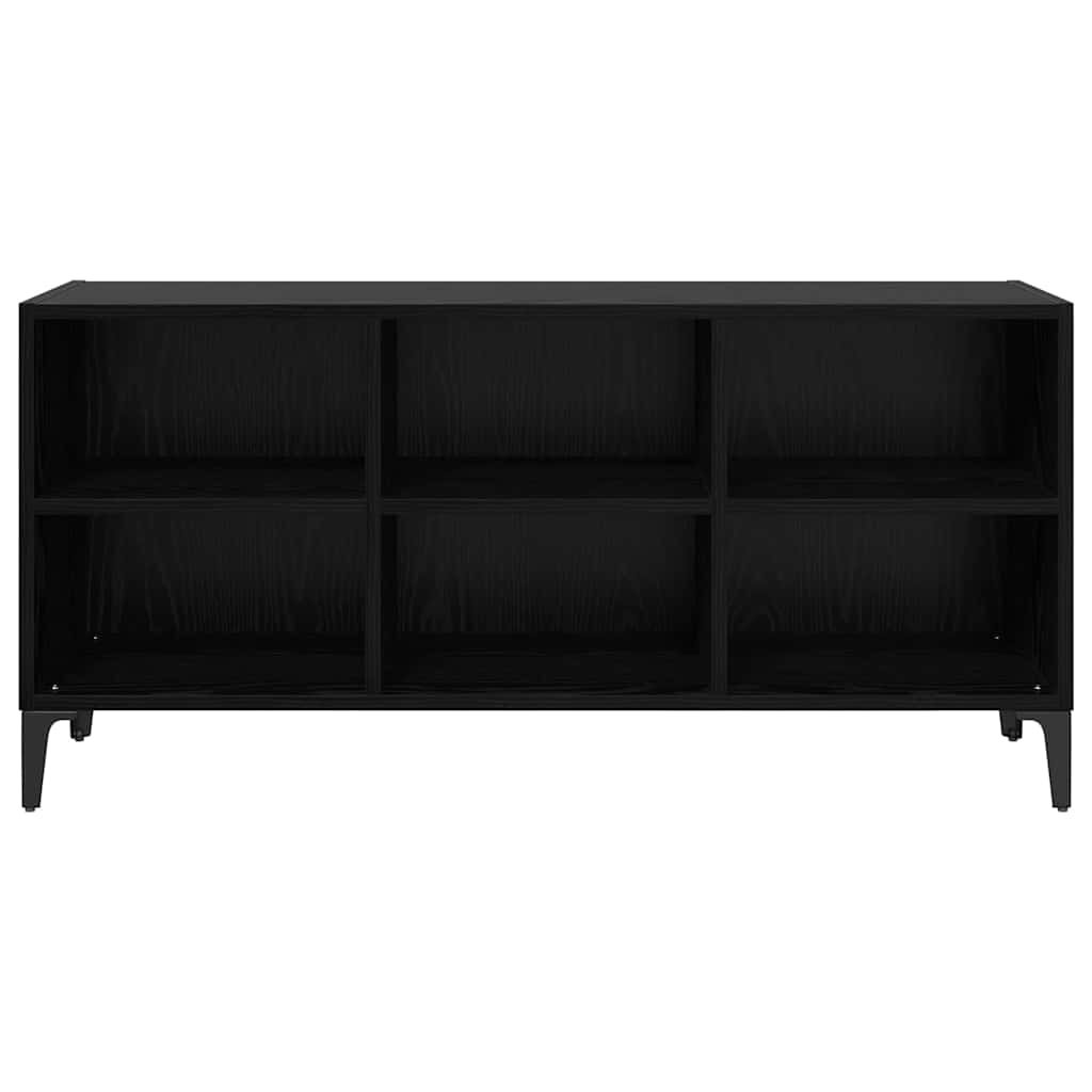TV-skab Sort 69.5 x 30 x 50 cm Konstrueret træ