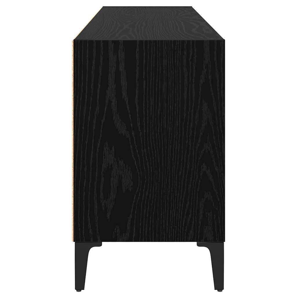 TV-skab Sort 69.5 x 30 x 50 cm Konstrueret træ