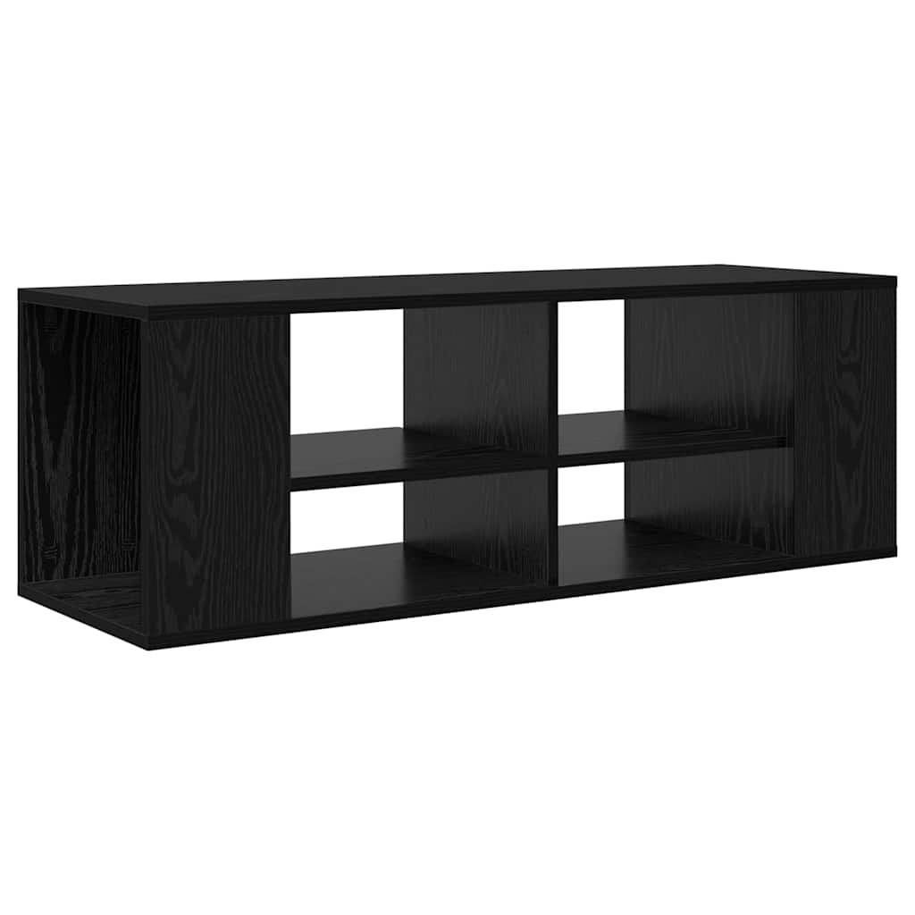 Væghængt TV-skab Sort eg 102 x 35 x 35 cm Konstrueret træ
