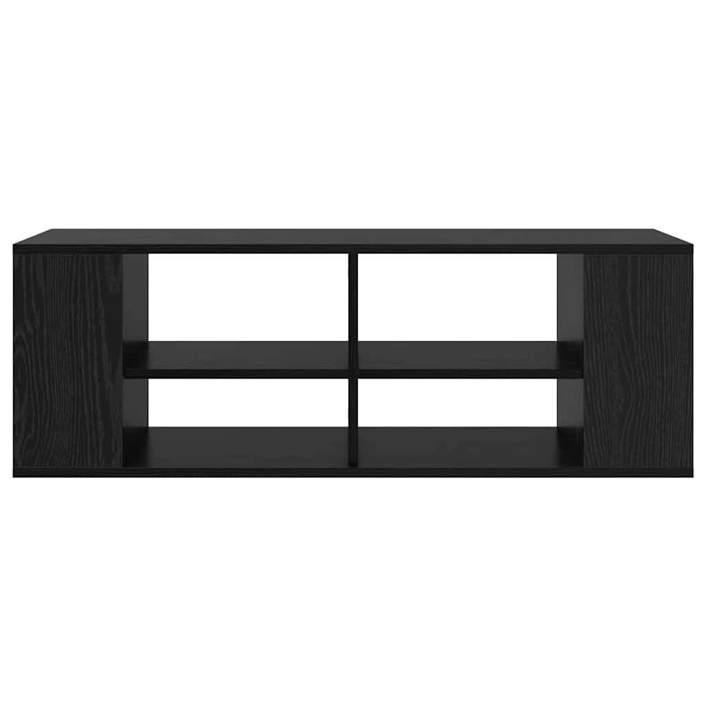 Væghængt TV-skab Sort eg 102 x 35 x 35 cm Konstrueret træ