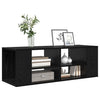 Væghængt TV-skab Sort eg 102 x 35 x 35 cm Konstrueret træ