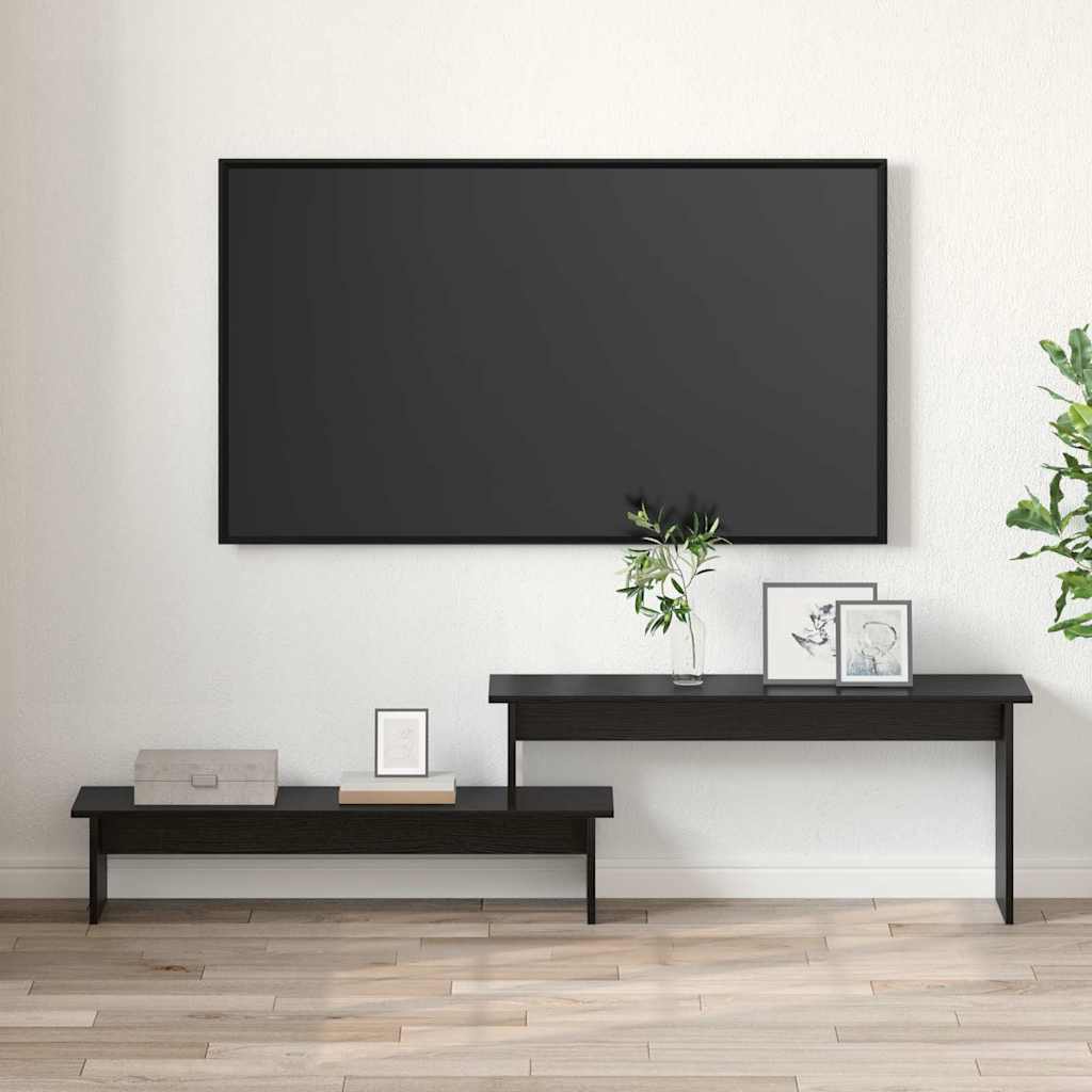 TV-skab Sort eg 180 x 30 x 43 cm Konstrueret træ