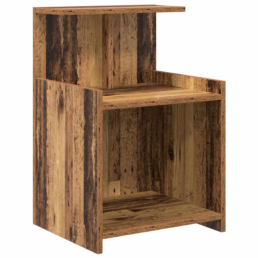 Natskab 2 pcs Gammelt træ 40 x 35 x 60 cm Konstrueret træ