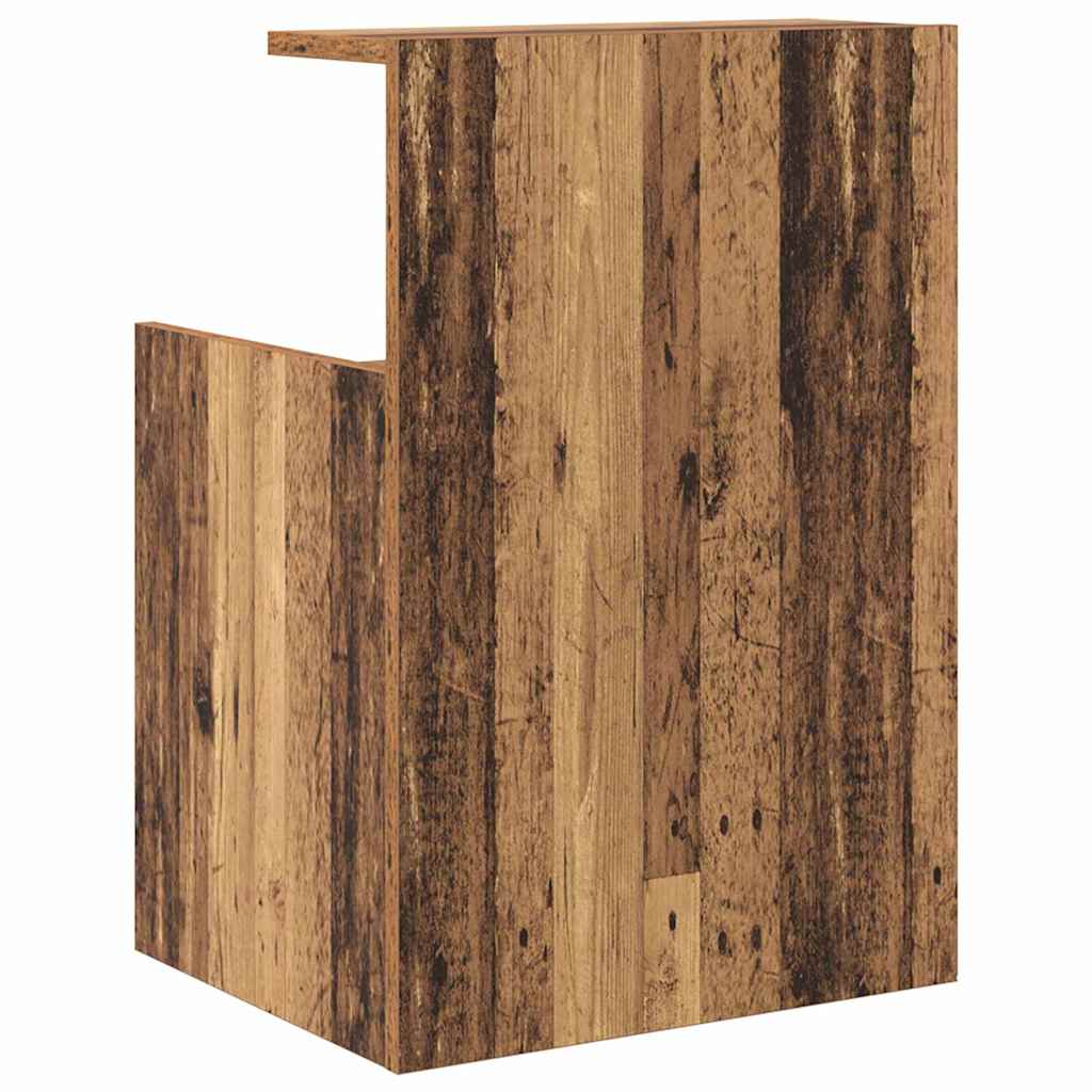 Natskab 2 pcs Gammelt træ 40 x 35 x 60 cm Konstrueret træ