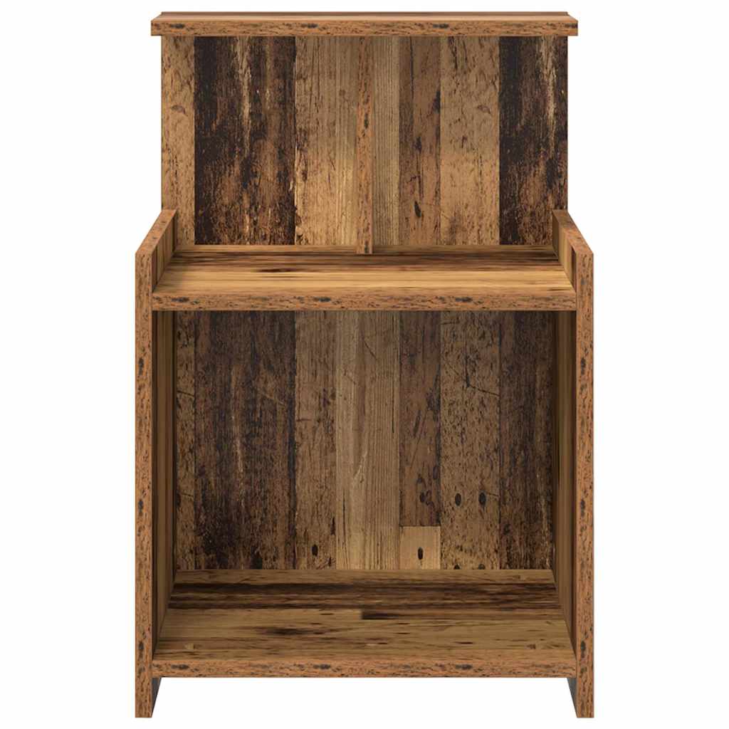 Natskab 2 pcs Gammelt træ 40 x 35 x 60 cm Konstrueret træ