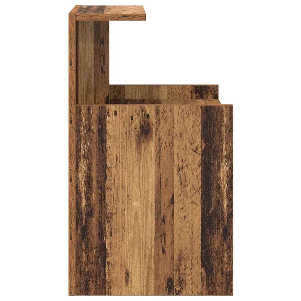 Natskab 2 pcs Gammelt træ 40 x 35 x 60 cm Konstrueret træ