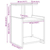 Natskab 2 pcs Gammelt træ 40 x 35 x 60 cm Konstrueret træ