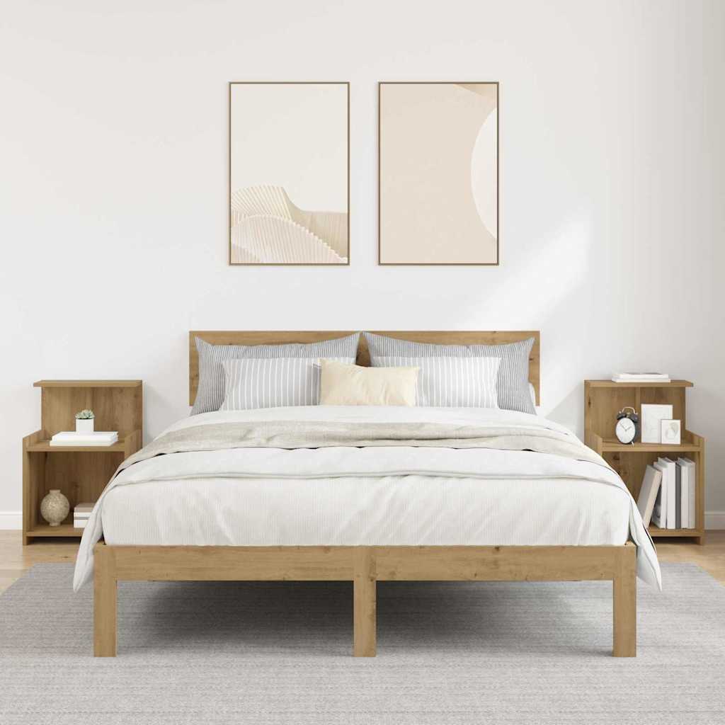 Natskab 2 pcs artisan eg 40 x 35 x 60 cm Konstrueret træ