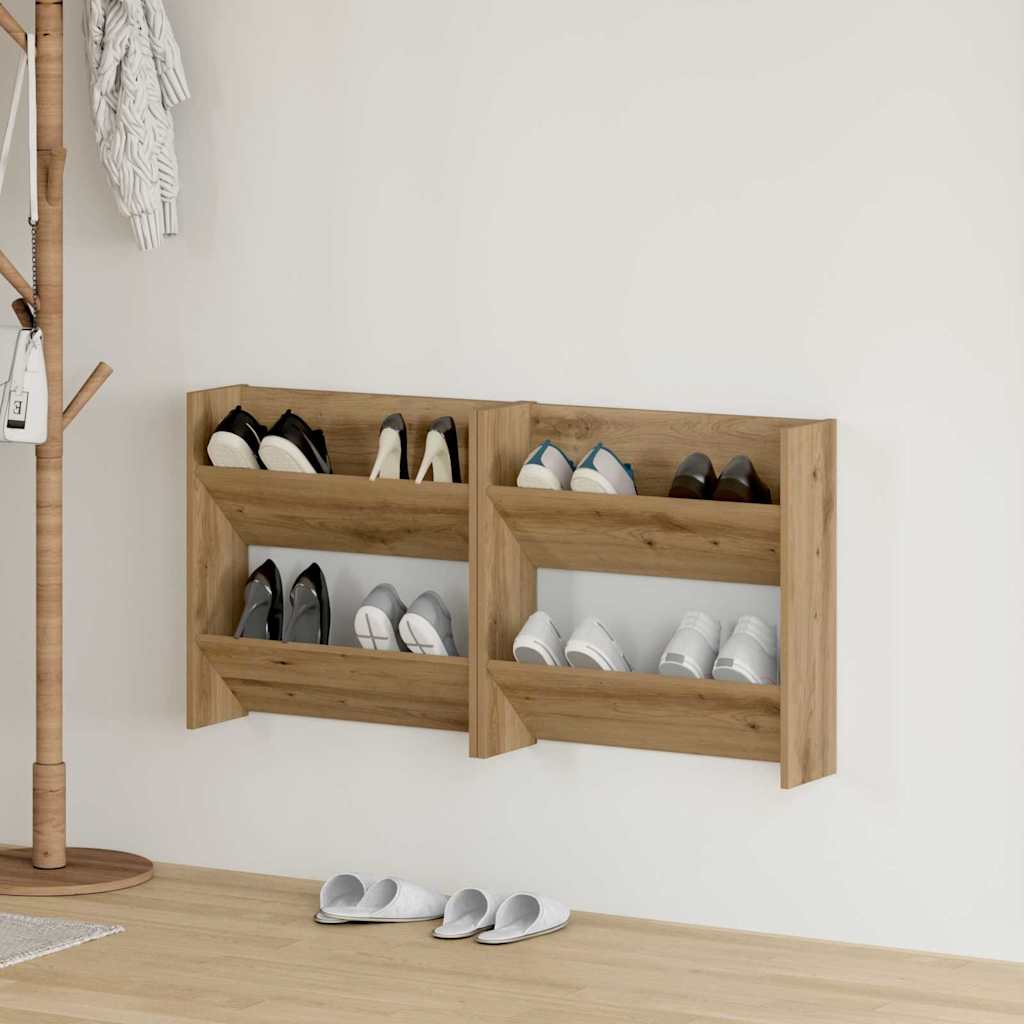 Vægsko skabe med hylde Andet 2 pcs artisan eg Konstrueret træ