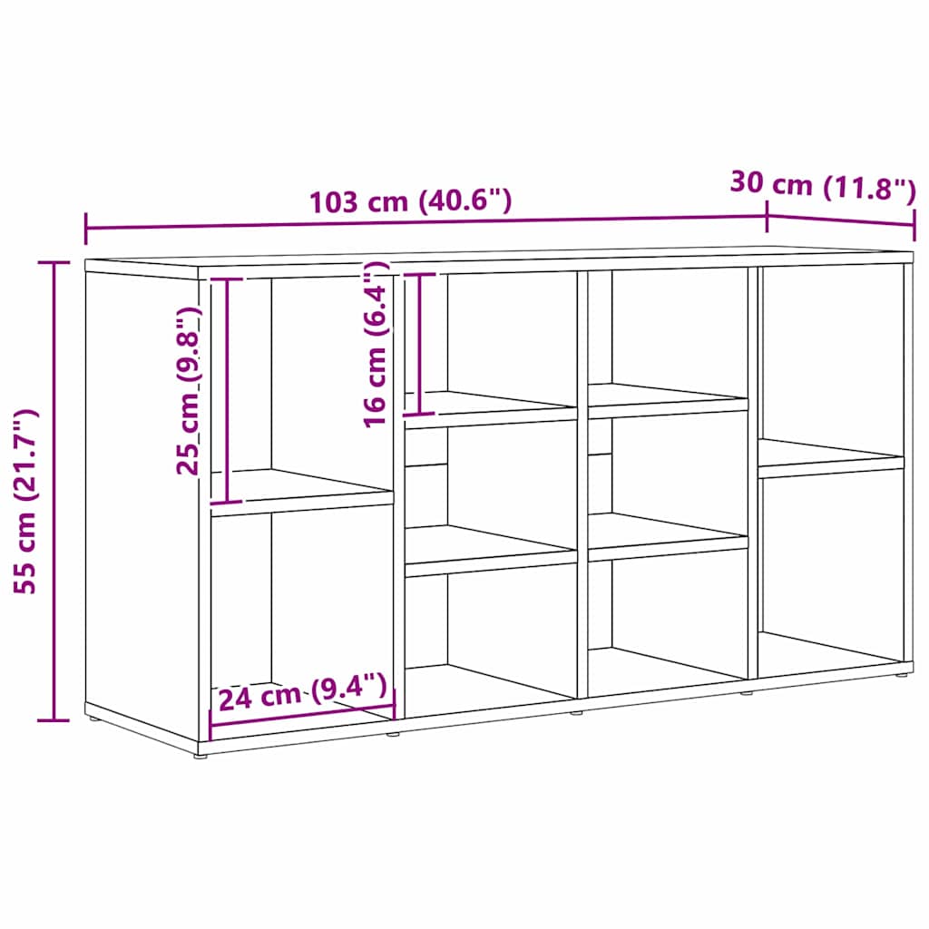 Sko bænk Andet artisan eg 103 x 30 x 54.5 cm Konstrueret træ