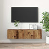 TV-skab 2 pcs Flerfarvet 60 x 30 x 30 cm Konstrueret træ