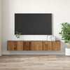 TV-skab 3 pcs Brun 60 x 30 x 30 cm Konstrueret træ