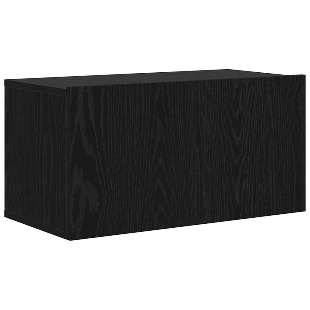 TV-skab Sort 60 x 30 x 30 cm Konstrueret træ