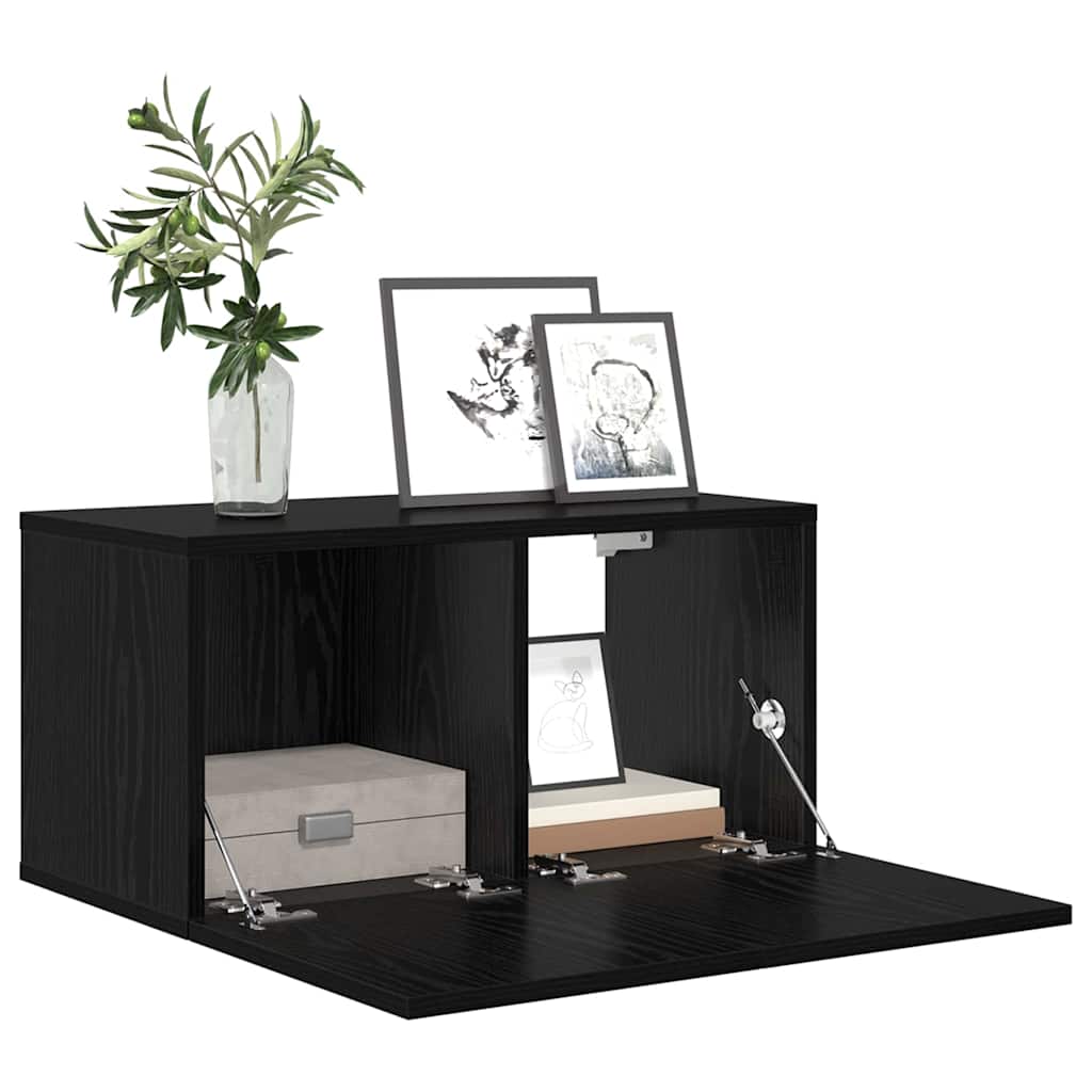 TV-skab Sort 60 x 30 x 30 cm Konstrueret træ