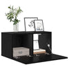 TV-skab Sort 60 x 30 x 30 cm Konstrueret træ