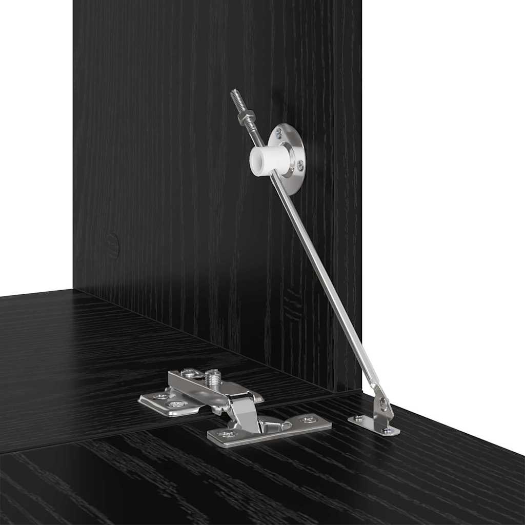 TV-skab 2 pcs Sort 60 x 30 x 30 cm Konstrueret træ