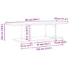 TV-skab Brun 103 x 30 x 26,5 cm Konstrueret træ