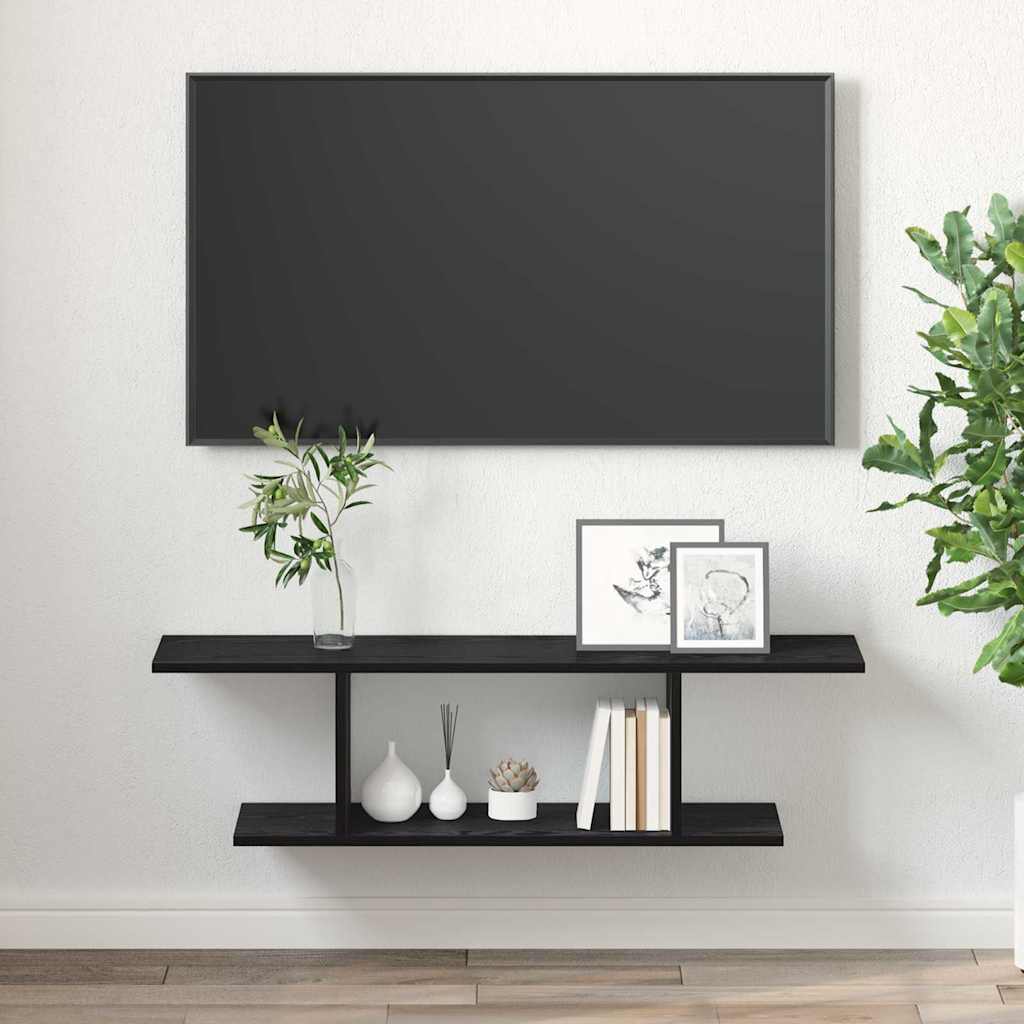 TV-skab Sort 103 x 30 x 26,5 cm Konstrueret træ