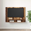 Væg TV Skab Gammelt træ 120 x 23.5 x 90 cm Konstrueret træ
