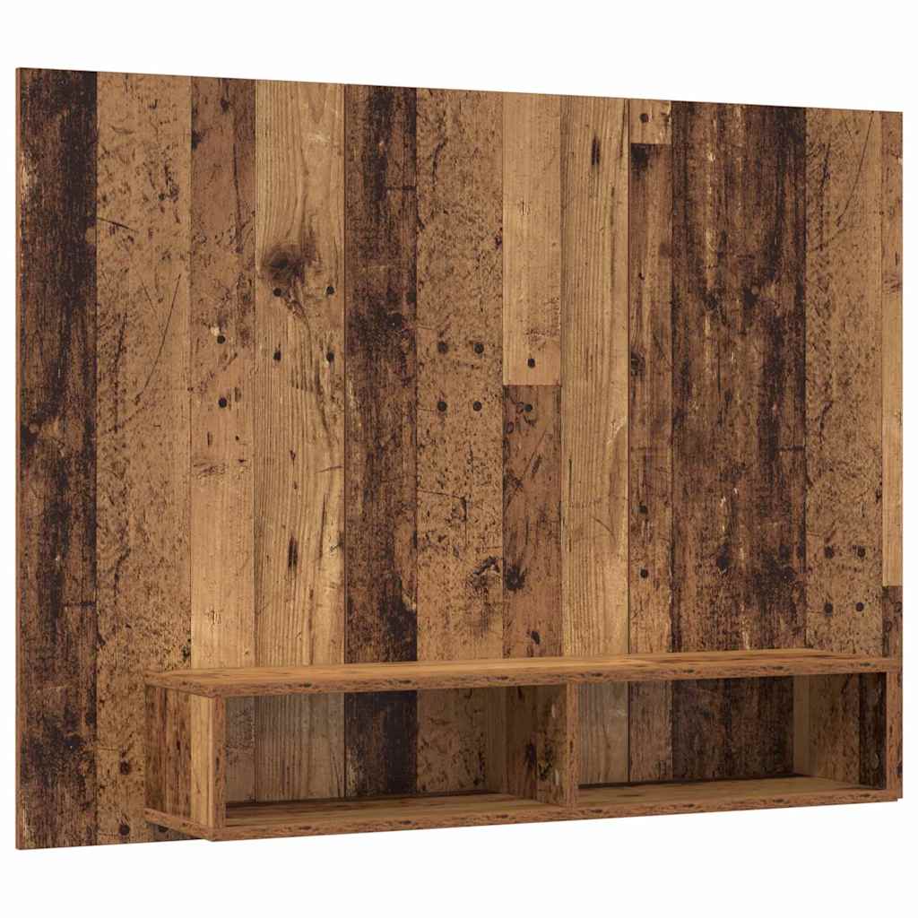 Væg TV Skab Gammelt træ 120 x 23.5 x 90 cm Konstrueret træ