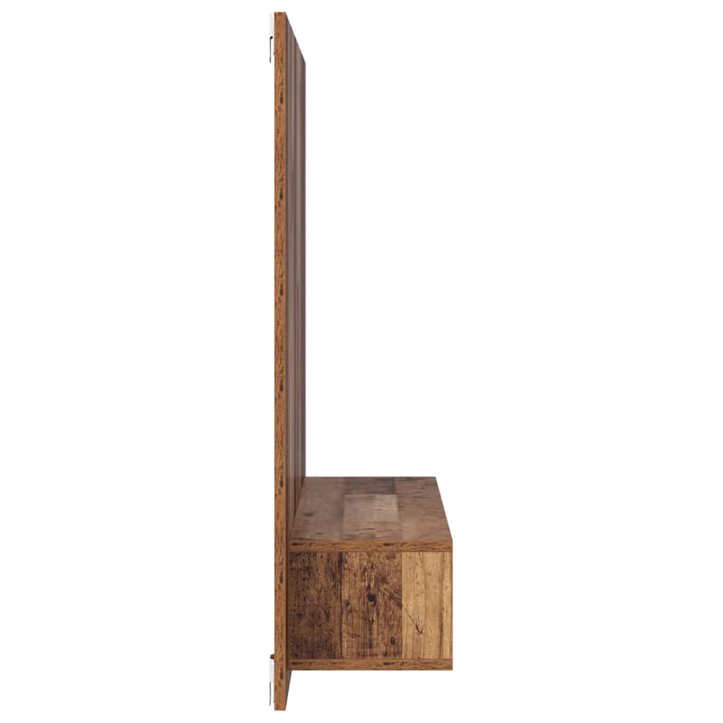 Væg TV Skab Gammelt træ 120 x 23.5 x 90 cm Konstrueret træ